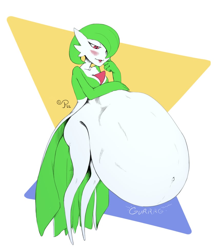 anthro anthro_only female_gardevoir female_pred game_freak gardevoir nintendo paunchee pokemon pokemon_(species) pokemon_rse safe_vore vore