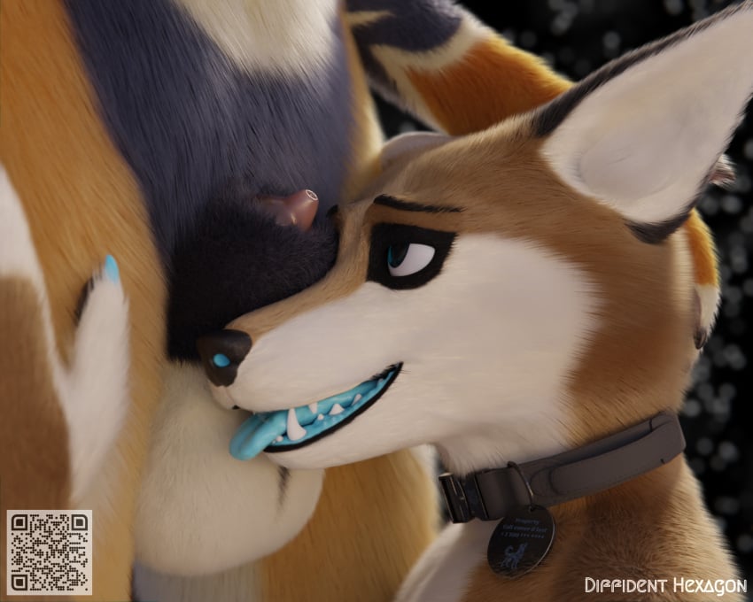 3d_(artwork) animal_genitalia animal_penis anthro ball_lick ball_sniffing balls balls_outline blizzard_entertainment bulge canid canine canine_ears canine_genitalia canine_penis canine_teeth canis collar detailed_bulge diffident_hexagon digital_media_(artwork) duo eviemuller fully_sheathed genital_outline genitals hi_res intersex intersex/intersex kaffe_(tahtsk9) licking mammal oral penis penis_sniffing sex sheath sheath_outline sheath_play sniffing tongue tongue_out warcraft were werecanid wolf worgen