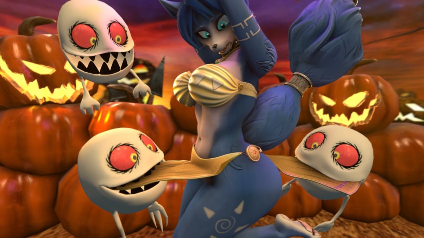 3d_(artwork) absurd_res anthro ass assisted_exposure big_breasts big_butt biting_clothing boom_boo_(sonic) bottomwear breasts canid canine clothing defeated digital_media_(artwork) feet_up female food forced forced_exposure fox fruit furchev ghost group halloween hanging_by_arms hi_res holidays huge_filesize krystal_(star_fox) loincloth mammal nintendo paws plant pumpkin pumpkin_patch questionable_consent raised_paw rape restrained source_filmmaker_(artwork) spirit star_fox torn_clothing until_they_like_it worried