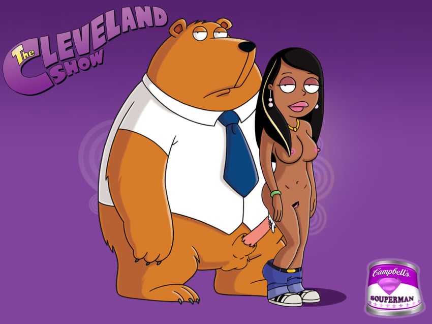 bear bizarro_souperman dark-skinned_female dark_skin family_guy female interspecies roberta_tubbs the_cleveland_show tim_the_bear zoophilia