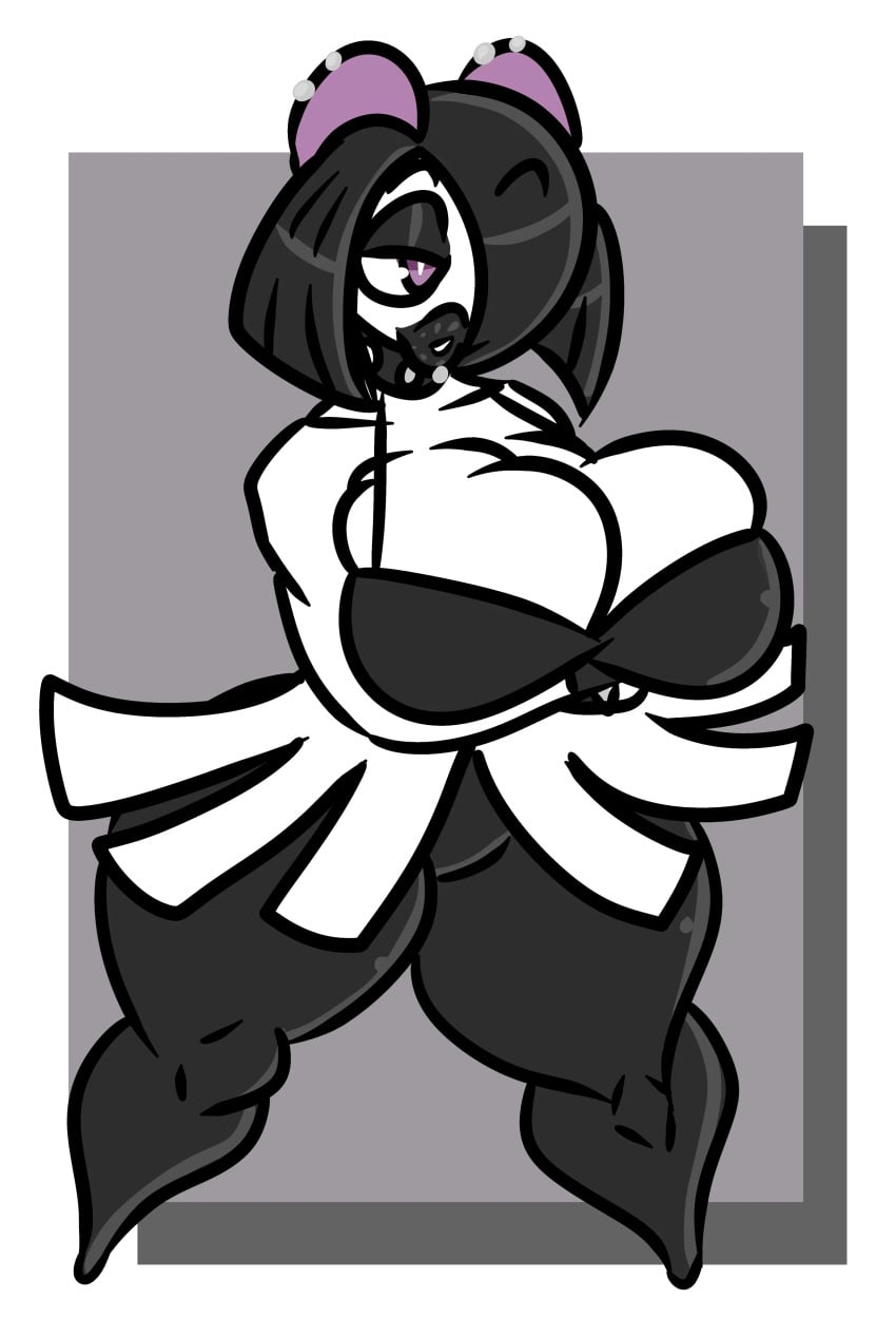big_breasts breasts cleavage female huge_breasts kingretrokirby kirlia pokemon pokemon_(species) thick_thighs wide_hips