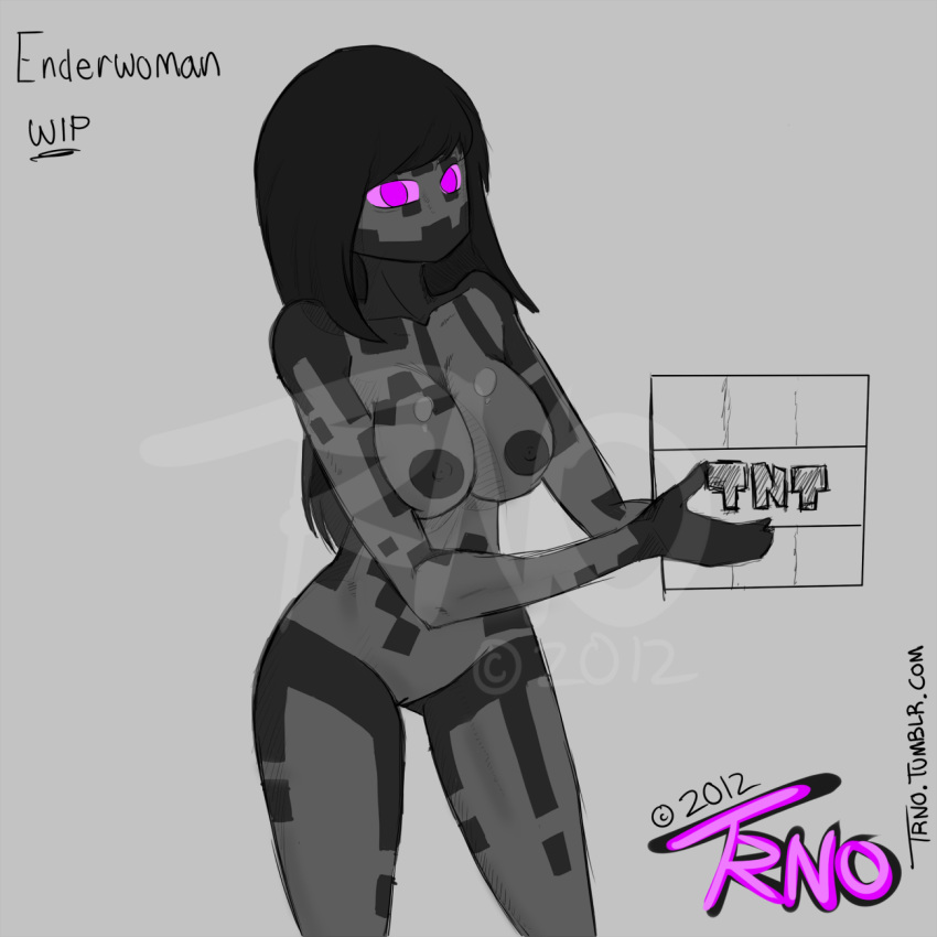 character commission enderman enderwoman minecraft minecraft_(series) minecraft_xxx tagme trno