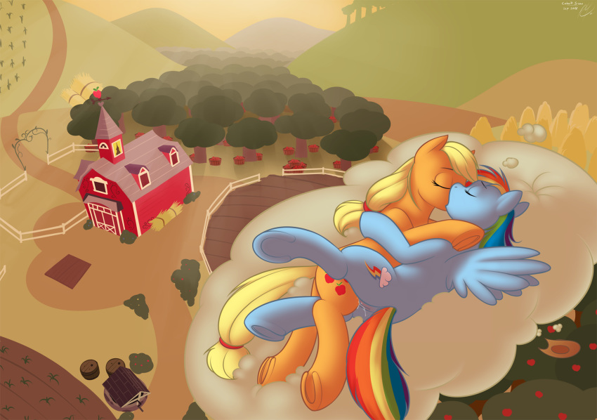 applejack_(mlp) earth_pony equine fatalpony female female_only friendship_is_magic fur multiple_females my_little_pony pony rainbow_dash_(mlp) smooth_skin yuri