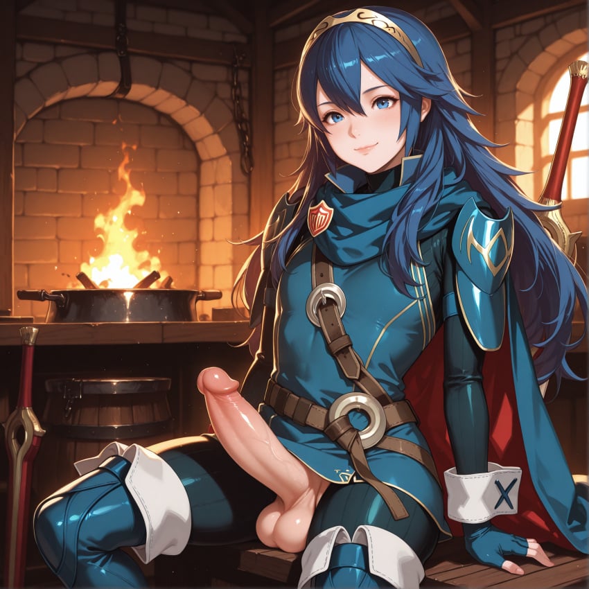 ai_generated ai_generated_slop blue_eyes blue_hair dragonk8 femboy feminine_faced_male feminine_male fire_emblem fire_emblem_awakening lucina_(fire_emblem) male rule_63 sole_male solo