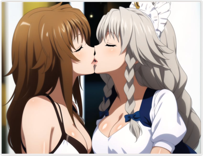 2milfs 2women ai_generated daughter-in-law grayfia_lucifuge high_school_dxd in-lawcest kissing lesbian_couple lesbian_kiss mother-in-law mother-in-law_and_daughter-in-law venelana_gremory yuri