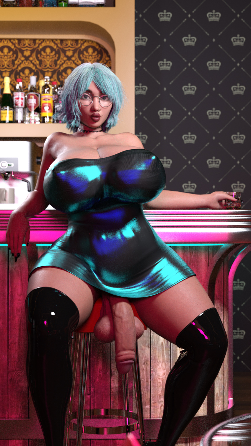 1futa 3d balls ballsack bardress big_ass big_balls big_breasts big_butt big_penis blue_hair brown_eyes clarissa cock dickgirl freckles futa_only futanari glasses hourglass_figure huge_ass huge_balls huge_breasts huge_butt huge_cock huge_thighs inside looking_at_viewer makeup original original_character outsider3d penis pose red_lipstick self_upload tan_body tan_skin