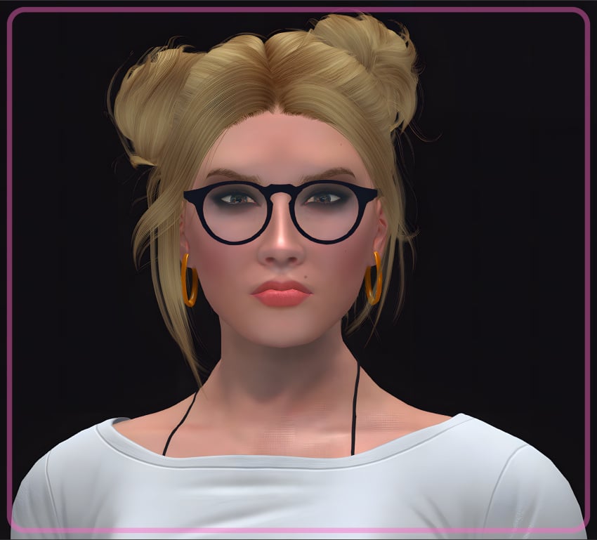 3d ai_assisted blonde_hair female glasses grand_theft_auto grand_theft_auto_v nopixel peach_chee policewoman