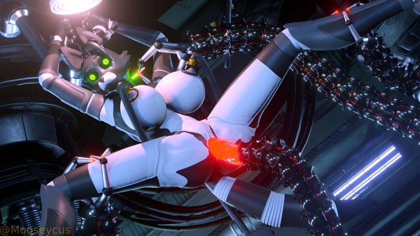 3d bdsm_gear female fnaf_oc milking mooseycus robot_tentacles sci-fi