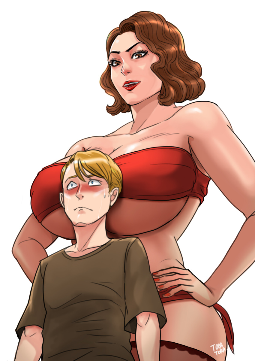 blowjob blowjob_face captain_america:_the_first_avenger female male peggy_carter steve_rogers tora tora_tora