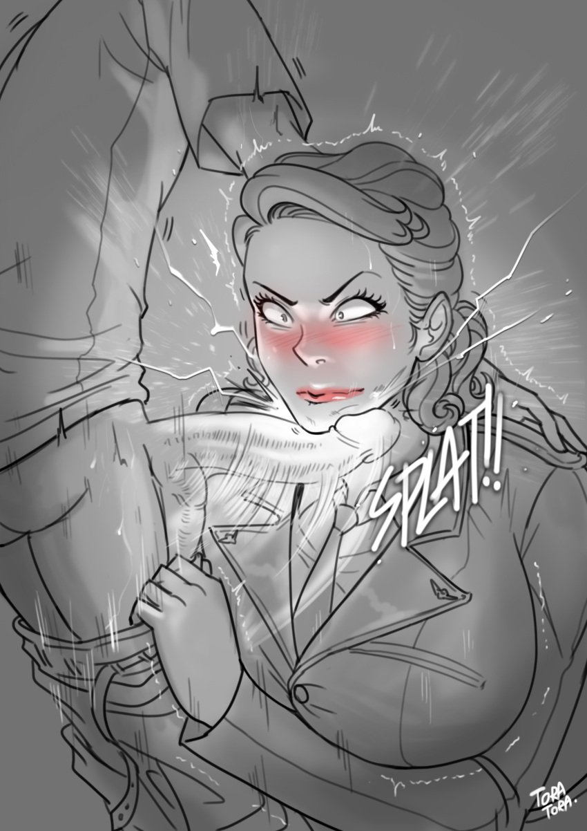 blowjob blowjob_face captain_america:_the_first_avenger nsfw peggy_carter steve_rogers tora tora_tora