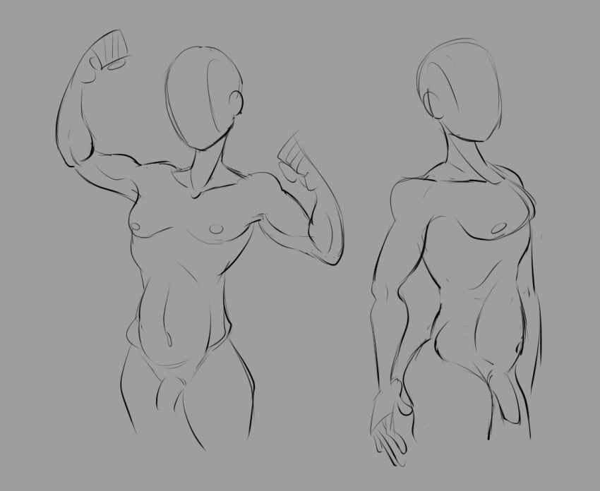1boy harmfulplant male nude nude_male penis sketch tutorial