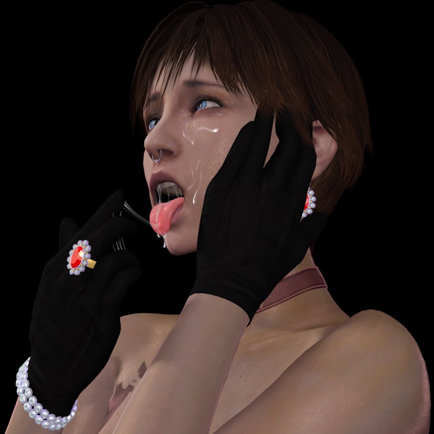 3d athletic athletic_female blue_eyes brown_hair female female_focus pixie_cut rebecca_chambers resident_evil resident_evil_remake short_hair tagme winterssfm