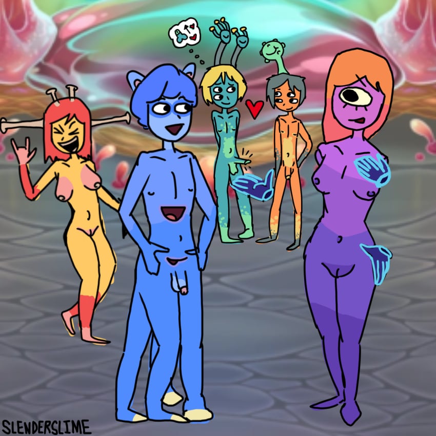 2girls 3_eyes 3boys 4_eyes 5monsters 6_fingers animal_ears animal_humanoid antennae antennae_(anatomy) anthrofied arms_behind_back artist_name auglur big_blue_bubble blarret blonde_hair blue_body blue_hair blue_hands blue_skin body_markings casual_exposure closed_eyes colored colored_sketch completely_naked_female completely_naked_male completely_nude completely_nude_female completely_nude_male coral_pink_hair cyclops detailed_background disembodied_hand disembodied_hands erection ethereal ethereal_workshop fanart feminine_male ferret_ears ferret_humanoid flaccid four_eyes four_legs gaddzooks gijinka gradient_body gradient_hair green_body green_skin grey_hair group_nudity hand_on_breast hand_on_chest hand_on_hip hand_on_own_chest hand_on_own_hip hands_on_hips hands_on_own_hips hanging_out heart hearts humanization humanized humanoid humanoidized hypercasual long_ears long_hair lovers medium_hair monster monster_boy monster_girl msm multi_arm multi_leg multi_limb multi_mouth multicolored_body mustelid_humanoid my_singing_monsters naked naturism naturist no_clothes no_pants no_shirt no_shoes no_underwear nonchalant nude nude_female nude_male nudist nudity one_eye orange_body orange_hair orange_skin outstretched_arm outstretched_hand penis pink_breasts pink_hair pink_hands piplash purple_body purple_skin pussy raised_arm red_arms red_hair redhead short_hair sign_of_the_horns sketch smile smiling smiling_at_another speech_bubble spoken_heart spots spotted_body spotted_markings standing swept_bangs thought_bubble unbothered uncaring vagina workshop xd yellow_body yellow_skin yooreek zenra