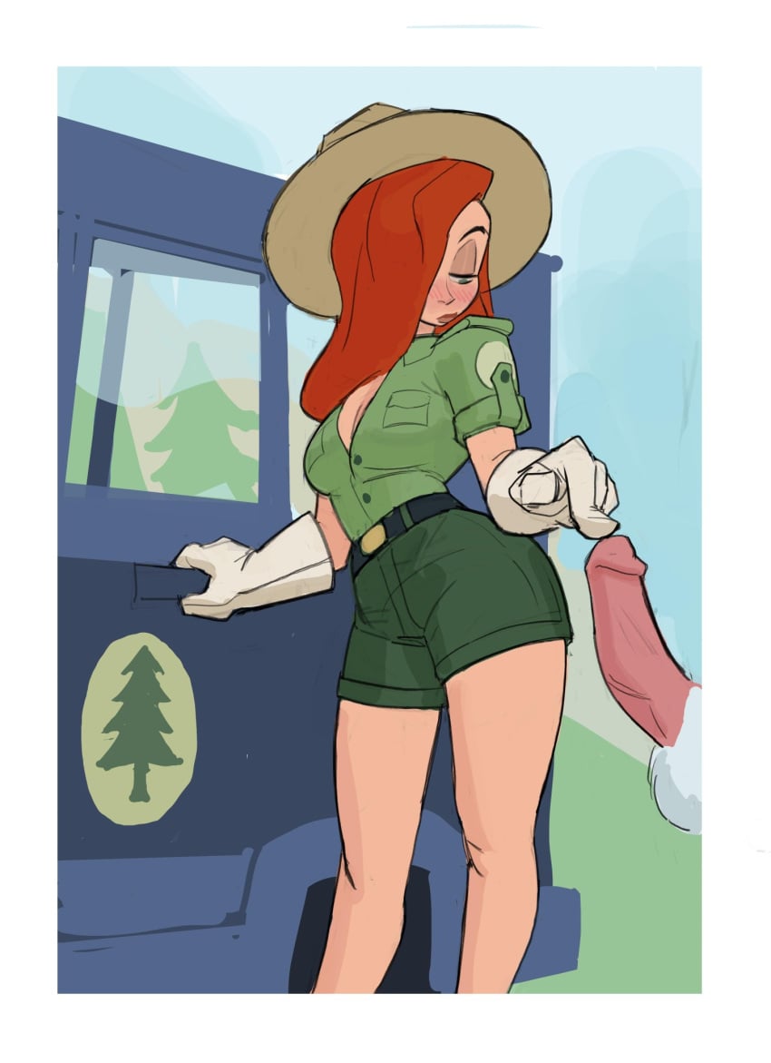 2d amugea ass breasts cleavage erection female husband husband_and_wife imminent_sex interspecies jessica_rabbit looking_at_penis male milf park_ranger partial_male penis roger_rabbit tagme who_framed_roger_rabbit wife wife_and_husband