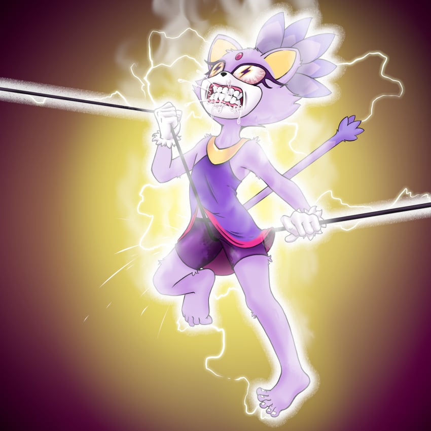 anthro artist_request blaze_the_cat death dying electricity electrocution female_death princess snuff sonic_(series)