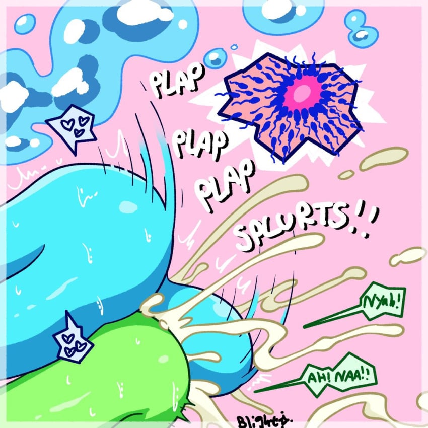 balls_slapping_pussy blightstar blue_body cartoon_network close-up cum cum_in_air cum_leaking_out_of_pussy english_text excessive_cum fertilization gem_(species) green-skinned_female green_body heart impregnation lapis_lazuli_(steven_universe) large_balls mating_press moaning peridot_(steven_universe) plap smooth_balls speech_bubble sperm_cells sperm_meets_ovum splurt steven_universe sweat tagme thrusting vaginal_penetration water water_wings