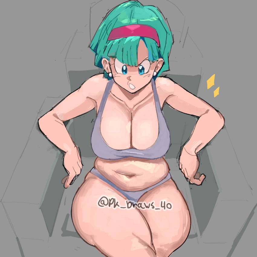 bulma_briefs bulma_briefs_(frieza_saga) bulma_redraw_challenge_(meme) dragon_ball dragon_ball_(series) dragon_ball_z female female_only pk_draws_40 tagme