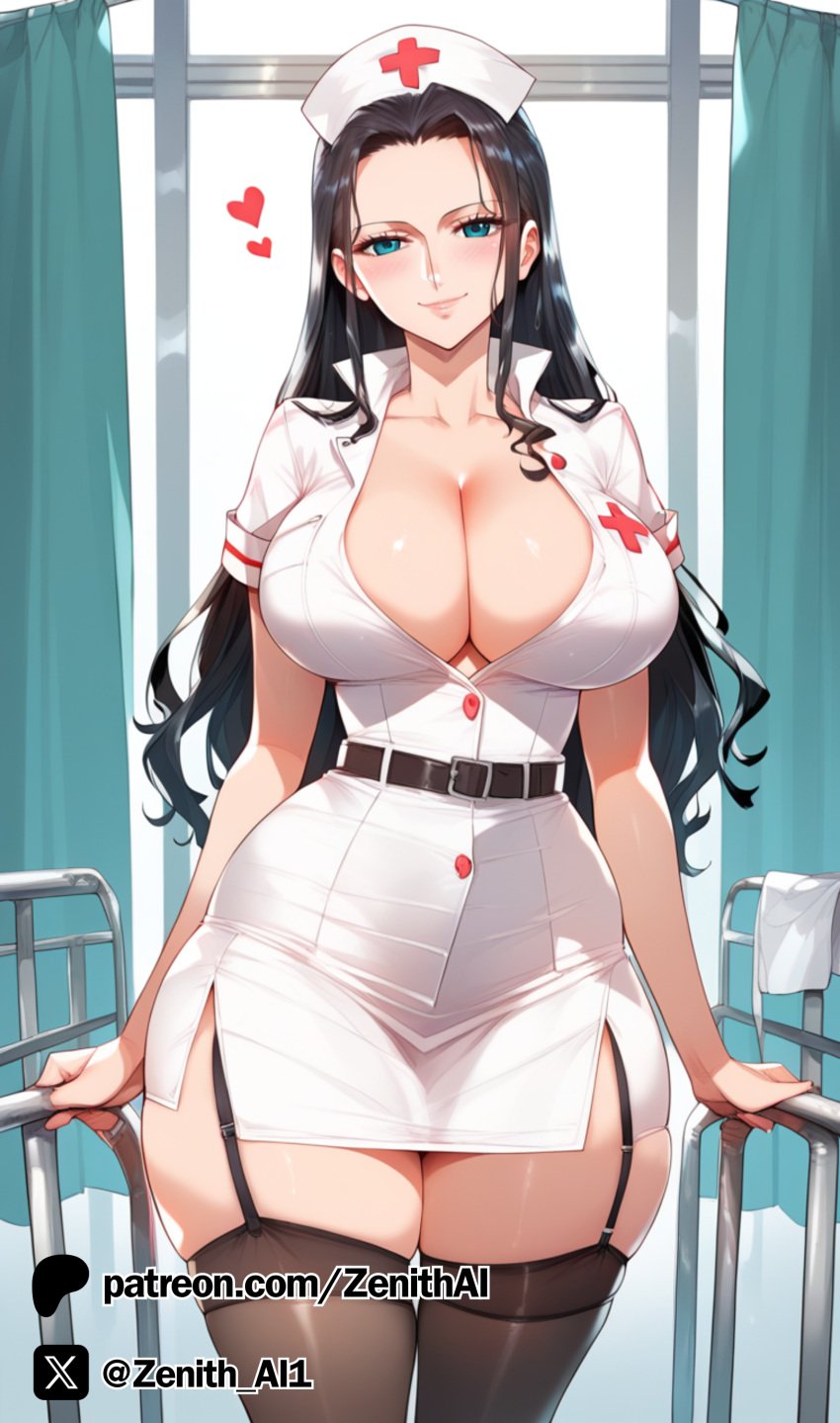 ai_generated big_breasts breasts female female_only nico_robin nurse one_piece zenithai