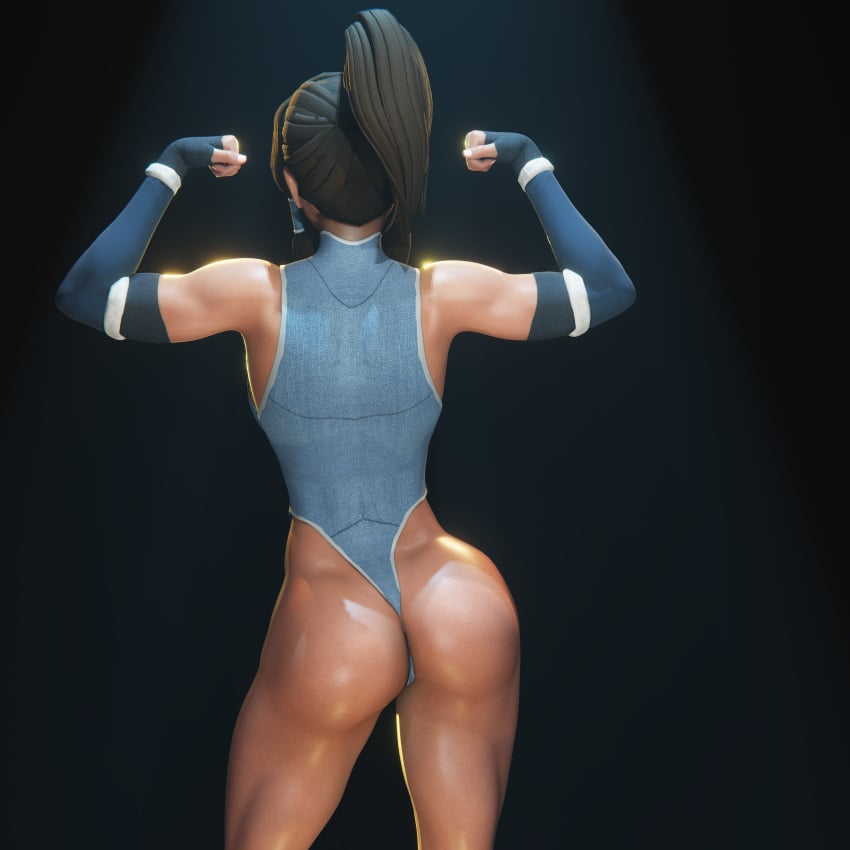 avatar_legends bare_ass bare_legs bare_shoulders crisisbeat gloves korra leotard long_gloves nickelodeon sleeveless sleeveless_leotard tagme the_avatar the_legend_of_korra thong thong_leotard