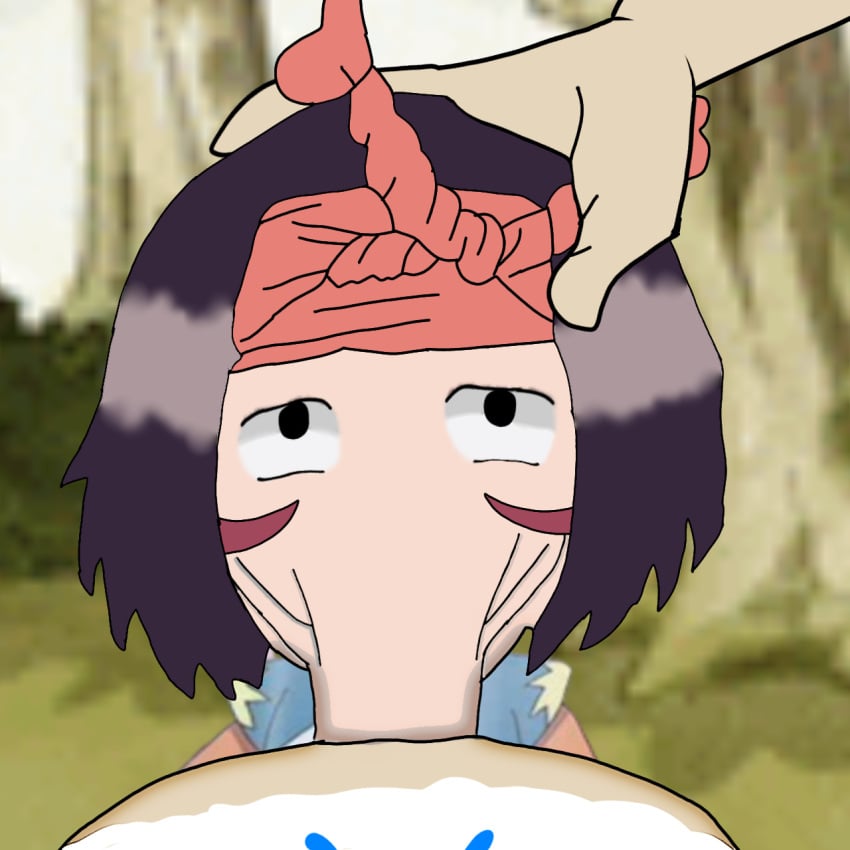 bad_art bad_drawing female kodama_(one_piece) low_quality male marine_(one_piece) mouth_full_of_cock one_piece post_arabasta_saga vacuum_fellatio vidimagen