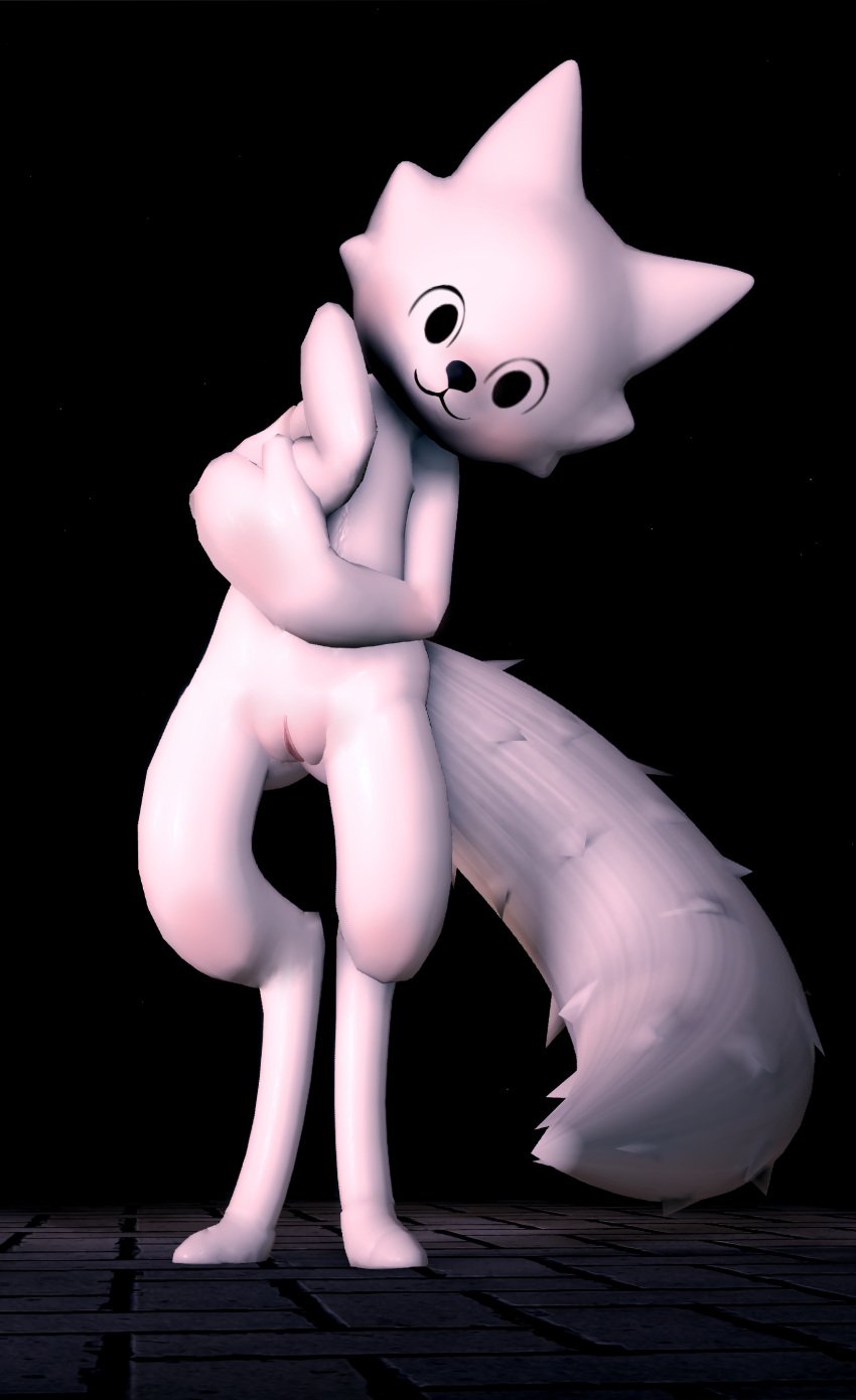 1girls 2024 3d blush body_blush furry furry_ears furry_only furry_tail head_tilt head_tuft no_panties nude nude_female presenting presenting_pussy pussy roblox roblox_avatar roblox_rthro solo solo_focus tpaktop white_body white_doggo_(tpaktop) white_fur