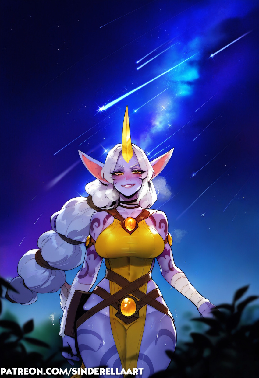 1girls ai_generated ass big_ass big_breasts big_butt breasts female huge_breasts large_ass large_breasts league_of_legends riot_games sinderellaart soraka tencent