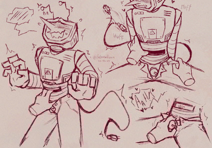 aroused aroused_face blush caressing deltarune deltarune_chapter_3 disembodied_hand flustered nervous_smile null obscured_eyes panting pleasured plug_tail robot shirtless solo tail tail_motion tailwag tenna_(deltarune) unbuttoned_pants unusual_anatomy unusual_genitalia