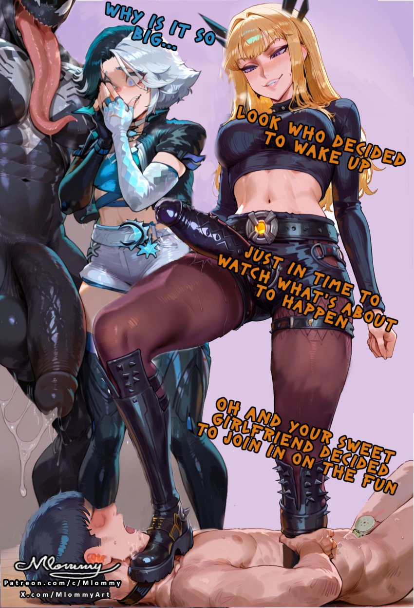 1boy 1girls armor asphixiation bootjob boots booty_shorts chastity_cage chastity_device cheating_boyfriend comic continuation crop_top crushing_balls cuckold cuckolding cum_on_feet cumming deepthroat deepthroat_no_hands defeated_hero defeated_male dominant_female domination english_text erection facesitting fellatio fellatio_domination female female_domination femdom femdom_pov fishnets flat_chastity_cage footjob forced_oral goth goth_girl gothic gothic_girl handsfree_ejaculation healslut humiliation imminent_anal imminent_oral imminent_rape imminent_sex interracial irrumatio large_penis low-angle_view luna_snow luna_snow_(marvel_rivals) magik_(illyana_rasputin) magik_(marvel_rivals) male male_pov malesub marvel marvel_rivals medium_breasts mlommy mommy mommy_dom oral oral_penetration orgasm_without_stimulation pantyhose pathetic_male pegging penis precum precum_drip punk punk_girl sadism sadistic sadistic_girl shoejob sitting_on_face sitting_on_person size_difference small_cock small_penis small_penis_humiliation smaller_male standing_on_one_leg standing_on_penis stepped_on stepping_on_penis strap-on strap_on submissive_male suffocation tattoo teasing text thick_thighs thighs threatening trembling venom_(marvel) venom_(marvel_rivals) x-ray x-ray_view
