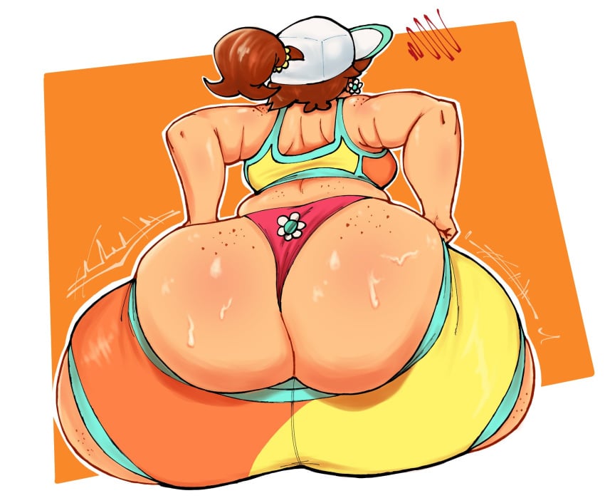1girls 2025 2d ass big_ass big_breasts big_butt bigger_female bimbo blue_eyes breasts brown_hair bubble_ass bubble_butt butt_crack cap color colored cookie_dough_butt ear_piercing earrings fat_ass fat_butt female freckled_skin freckles freckles_on_ass freckles_on_butt freckles_on_face freckles_on_shoulders freckles_on_thighs gigantic_ass gigantic_breasts gigantic_butt hat huge_ass huge_breasts huge_butt kaboodledoodles large_ass large_breasts mario_(series) mario_kart mario_kart_world massive_ass massive_breasts massive_butt naked_heels nintendo princess_daisy pussy seductive seductive_female short_hair squatting super_mario_bros. sweat sweating_female test thick_ass
