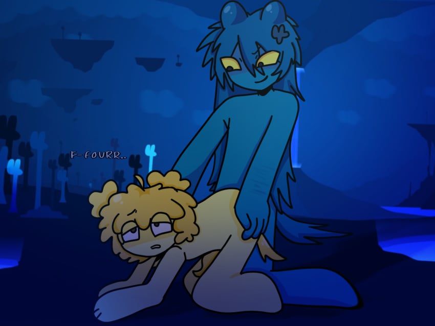 battle_for_dream_island bfb bfdi bfdia doggy_style eyelids eyes_rolling_back four_(bfb) moaning moaning_name object_shows osc penetration penis pounding_ass tail_grab tentacle_cock tentacle_dick tentacle_sex the_exit tpot x_(bfb) x_finds_out_his_value