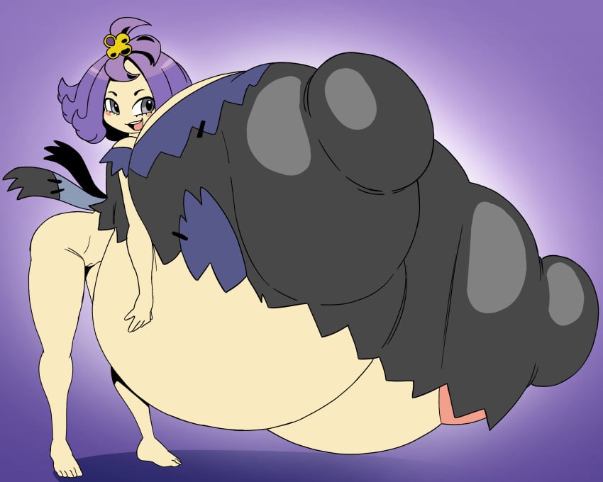 1girls acerola_(pokemon) angstrom breasts_bigger_than_body breasts_bigger_than_head breasts_bigger_than_torso gigantic_breasts huge_areolae hyper hyper_breasts massive_breasts partially_clothed pokemon pokemon_sm solo wide_hips