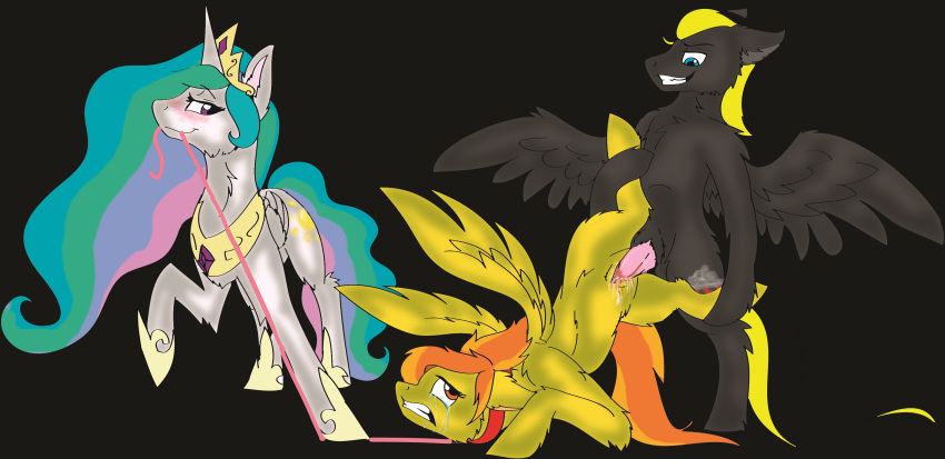 blood cielo_rey cum equine flightless force forced friendship_is_magic horse my_little_pony penis pony princess_celestia_(mlp) punishment pussy rape spitfire_(mlp) wonderbolts_(mlp)