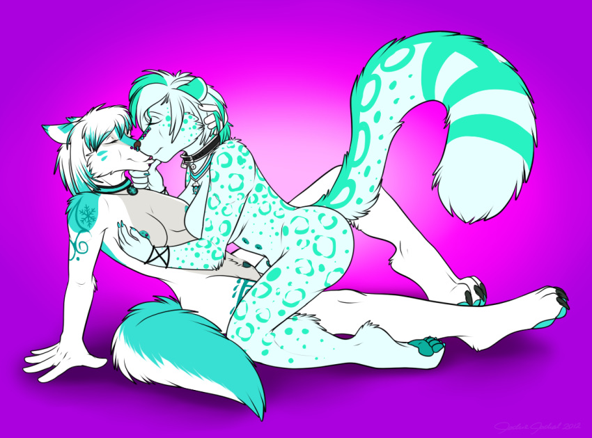 2futas anthro artica_sparkle completely_nude feline full-package_futanari fur furry futa_on_futa futa_only futa_with_futa futanari herm ice intersex jogauni kissing nude passionate sierra_starpaw