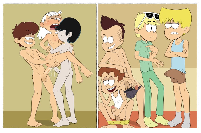1girls 6boys brother_and_sister canon_genderswap female genderswap_(ftm) genderswap_(mtf) incest lane_loud lars_loud leni_loud lincoln_loud linka_loud loki_loud loni_loud lori_loud luan_loud lucy_loud luke_loud luna_loud lynn_loud male millim rule_63 the_loud_house