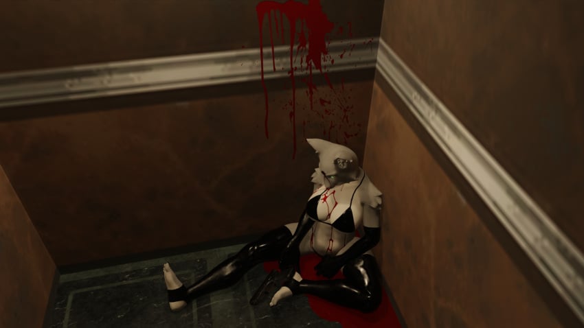 1girls 3d 3d_(artwork) 3d_model anthro anthro_only bleeding blender blender_(artwork) blender_(software) blood cat_girl corpse dead death feet feline female female_death gun gun_wounds headshot latex latex_gloves latex_legwear latex_thighhighs licensedquack petruz_(copyright) pistol snuff solo stirrup_legwear tounge_out wound wounded