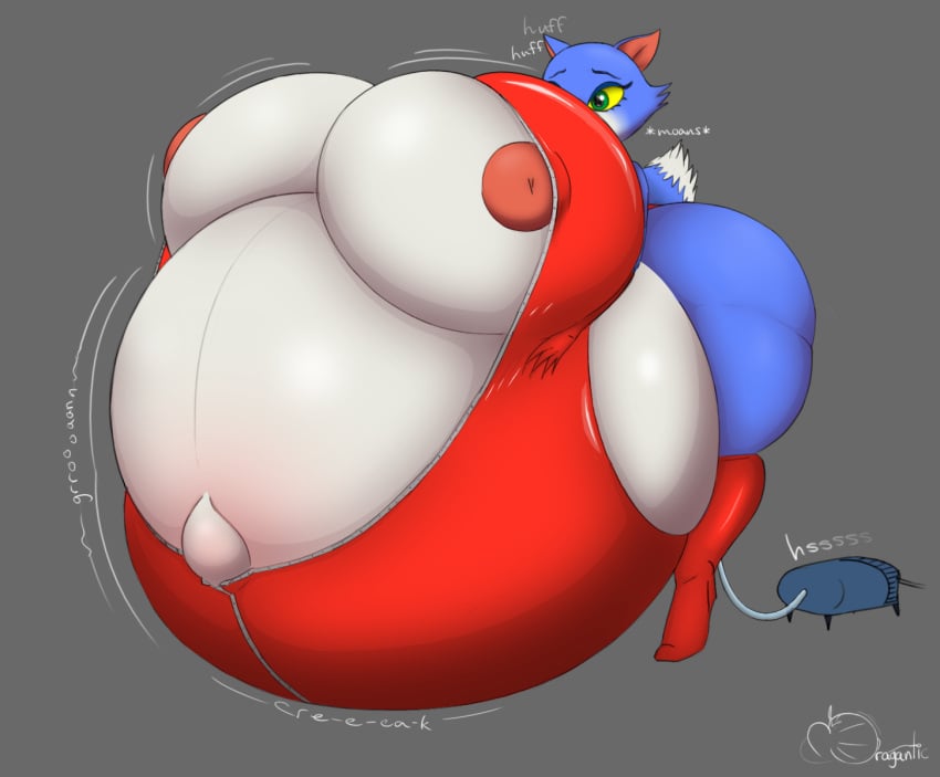 1girls 5_fingers air_inflation anthro areolae atlus belly_button belly_on_ground big_ass blue_fur cartoony cleavage concerned expansion eyelashes eyeliner feline female furry furry_only gloves go!_go!_hypergrind green_eyes head_tuft holding_belly hose hose_in_butt hose_inflation hyper_balls hyper_belly inflation inflation_fetish jumpsuit manzilla mascara nipples onomatopoeia penny_(ggh) pink_nipples pink_nose raised_eyebrows ripped_clothing sega spumco stomach_bulge tail thick_thighs thigh_boots two_tone_fur white_fur yellow_sclera zipper