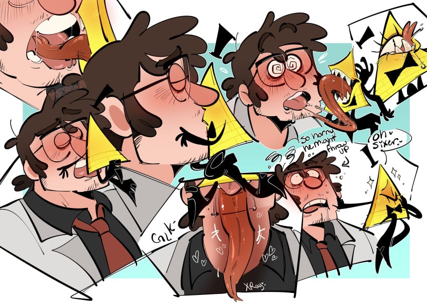 2boys alternate_version_at_source alternate_version_available bileshroom bill_cipher boy_on_boy extreme_french_kiss fanart french_kiss french_kissing gay gay_kissing gravity_falls kiss_on_lips kissing macro micro size_difference size_play sketch_page stanford_pines throat_bulge throat_penetration tongue_down_throat tongue_in_mouth tongue_kiss tongue_out yaoi