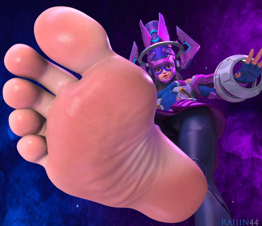 3d barefoot cosmic_being feet female foot_fetish foot_focus galacta galacta_(marvel_rivals) giantess marvel marvel_rivals raijin44 soles stepping