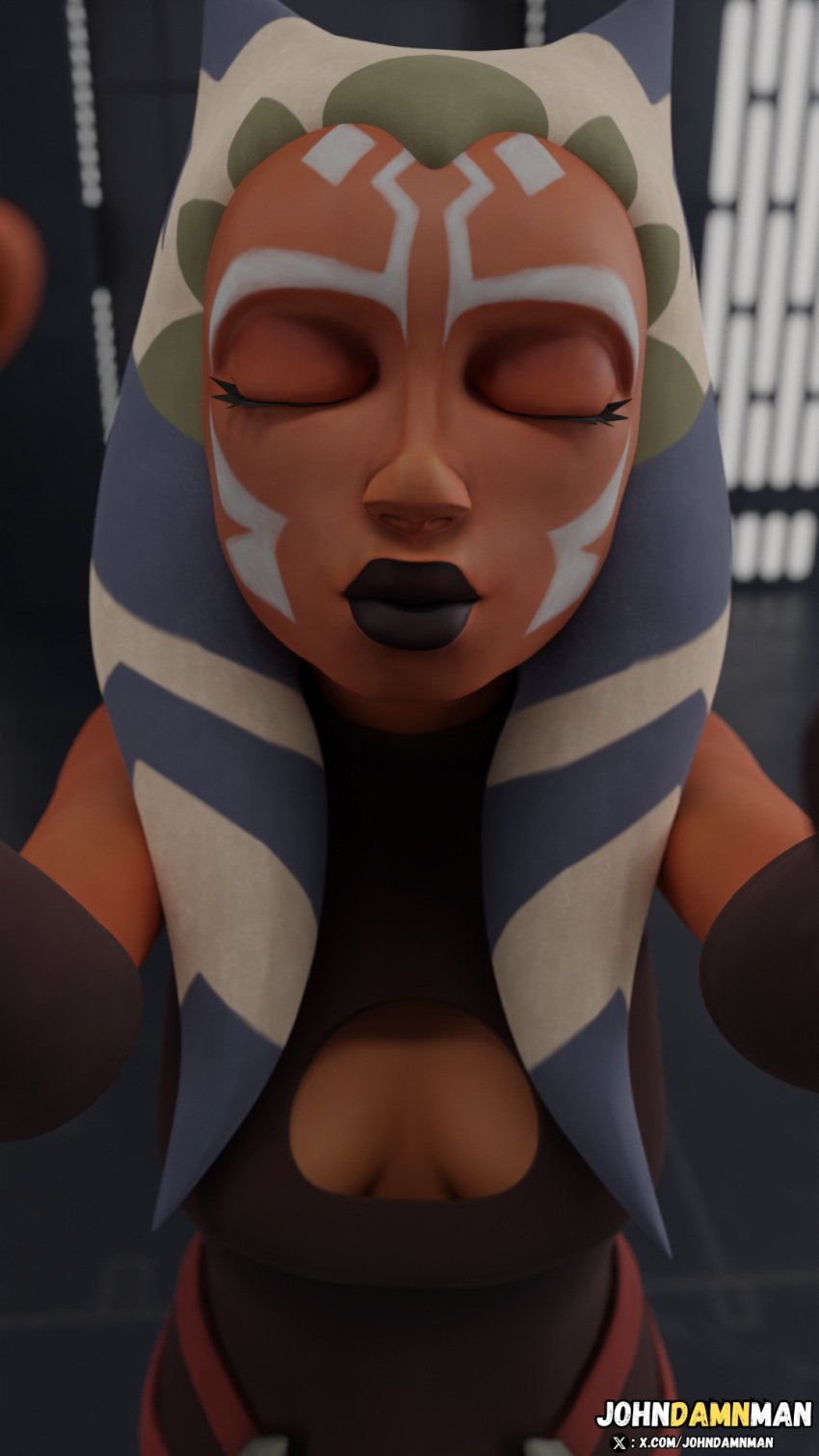 ahsoka_tano clone_wars johndamnman kissing kissing_pov pov_kiss star_wars togruta