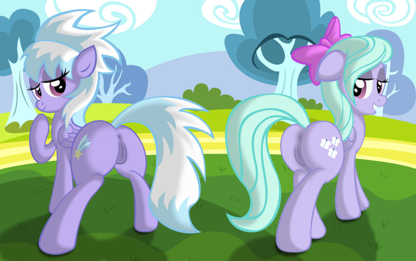 anus ass cloud_chaser_(mlp) flitter_(mlp) friendship_is_magic my_little_pony pussy ziemniax