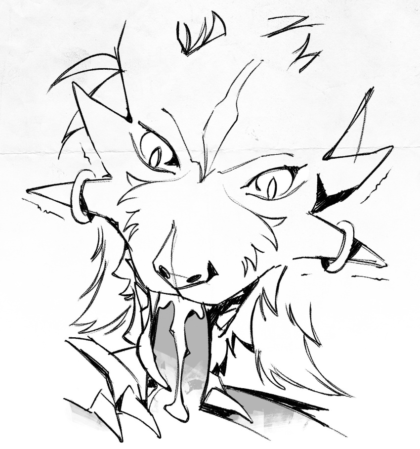 anthro bodily_fluids charr claws cum cum_drip cum_in_mouth cum_inside dripping duo ejaculation felid fellatio genital_fluids guild_wars hi_res holding_chest male male/male mammal monochrome oral penile ring saliva saveslot sex shaking smile swallowing teeth tongue trembling