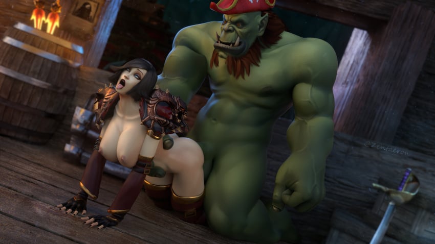 1boy 1girls 3d ahe_gao all_fours big_ass big_breasts black_hair blizzard_entertainment doggy_style female female_only green_skin horde_domination huge_breasts human human_(warcraft) human_(world_of_warcraft) human_female indoors interspecies light-skinned_female light_skin male male/female orc orc_(warcraft) orc_male orced pussy sex short_hair size_difference thick_thighs thighhighs vaginal_penetration vaginal_sex vanessa_vancleef voluptuous voluptuous_female warcraft wide_hips world_of_warcraft zentaeron