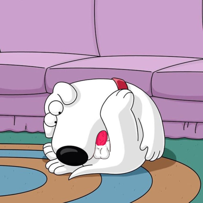 2d brian_griffin dog family_guy feral non-human self_sucking tagme