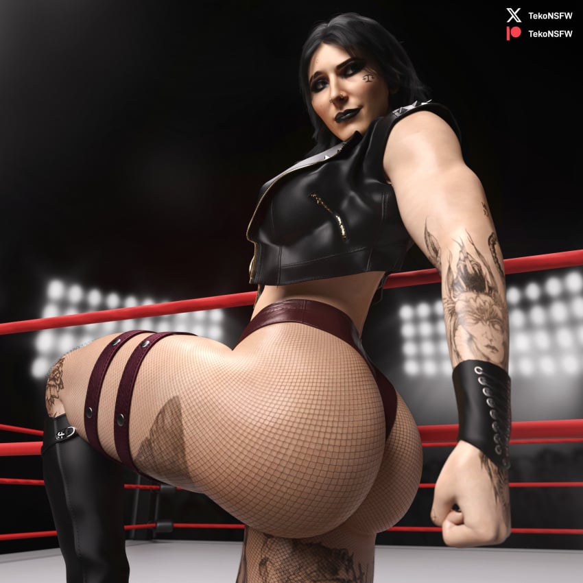 3d ass big_ass rhea_ripley tekonsfw wwe