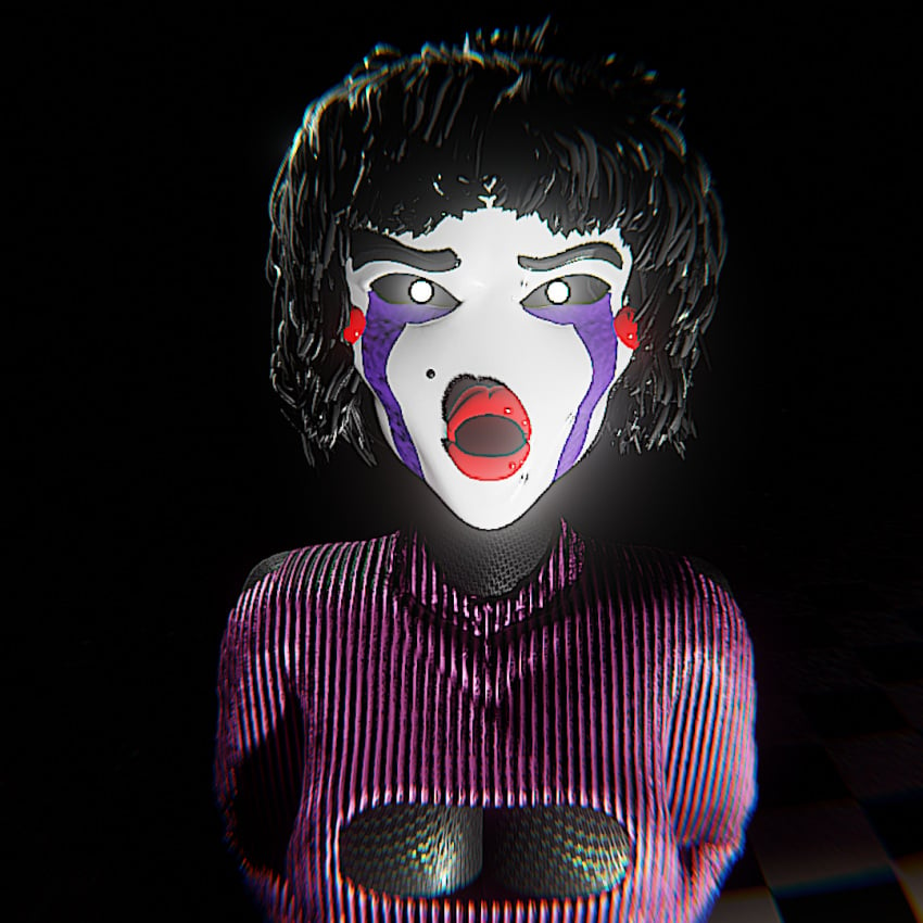 big_lips blender_(software) five_nights_at_freddy&#039;s five_nights_at_freddy&#039;s_2 fnaf hooker hookernette marionette_(fnaf) open_mouth sex_toy sexysally solo sweater