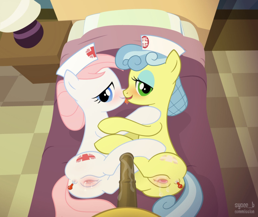 anus ass duo equine female friendship_is_magic horse horsecock lamp male my_little_pony nurse_coldheart nurse_redheart penis pony pussy straight syoee_b