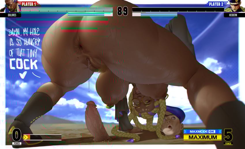 1boy 1girls 2d dolores_(kof) female female_focus heidern king_of_fighters male snk