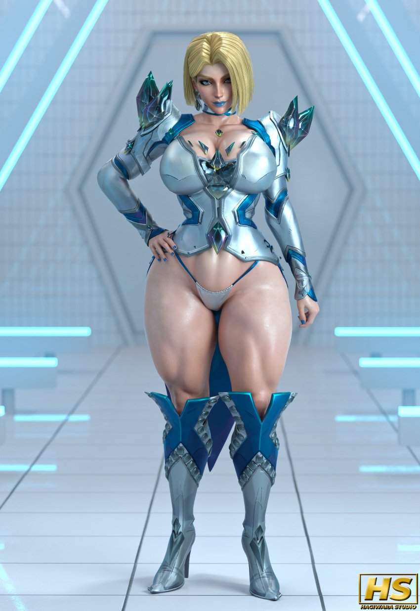 1girls 3d armor ass bare_thighs big_breasts blonde blonde_eyebrows blonde_female blonde_hair blue_lipstick blue_nails bob_cut breasts busty child_bearing_hips choker closed_mouth closed_mouth_smile clothing collarbone curvaceous curvy detailed_background digital_media_(artwork) earrings emma_frost emma_frost_(marvel_rivals) eyebrows eyelashes female female_focus female_only flat_belly footwear front_view hagiwara_studio hair_behind_ear hand_on_hip high_heeled_boots hips hourglass_figure huge_ass huge_breasts inviting knee_boots legs light-skinned_female light_skin looking_at_viewer marvel marvel_rivals mature mature_female medium_hair milf mischievous_smile muscular muscular_female muscular_legs muscular_thighs revealing_clothes revealing_outfit seductive seductive_smile short_hair small_waist smile smiling smiling_at_viewer snowbunny solo solo_female standing suggestive thick thick_ass thick_legs thick_thighs thighs thin_waist thong underwear viewed_from_front voluptuous wide_hips