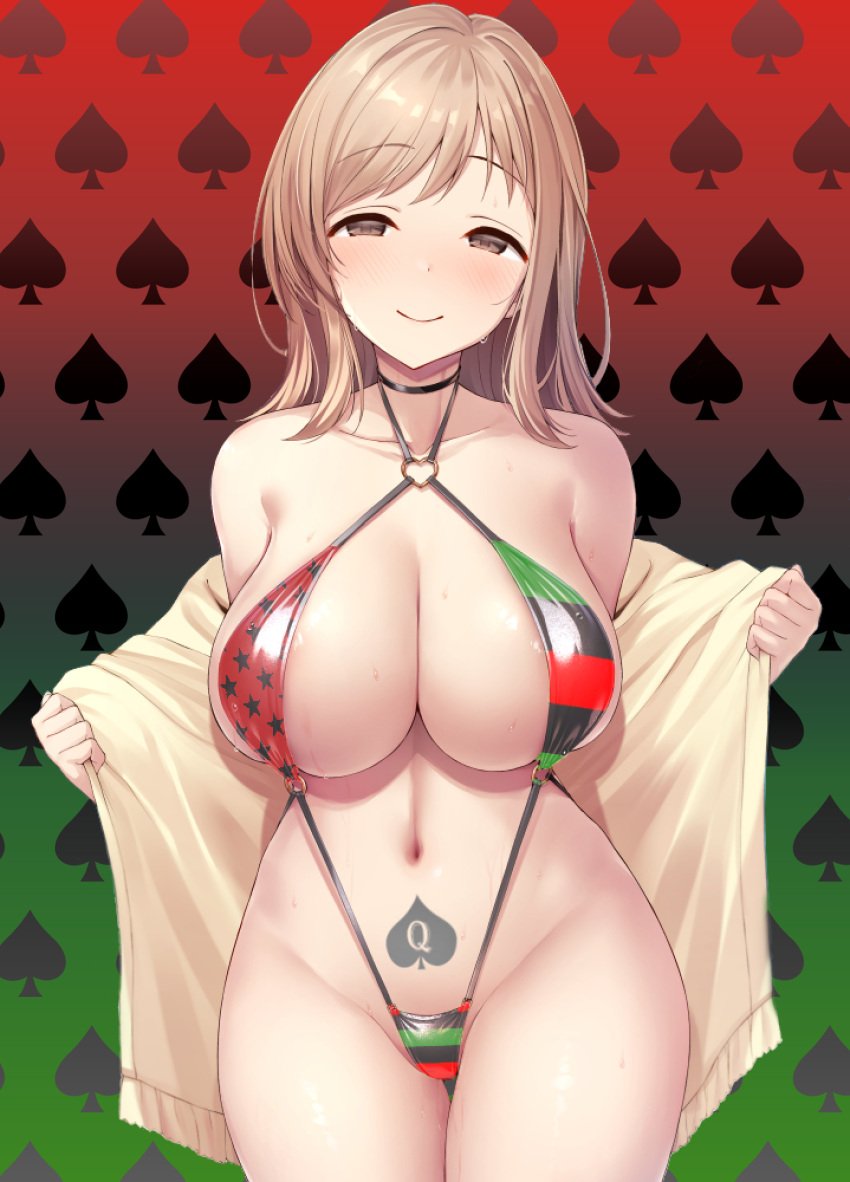 big_breasts bikini blacked qos qos_tattoo queen_of_spades thick_thighs