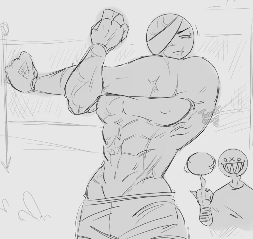 abs biceps buff buff_male countryhumans dominant dominant_male gay larger_male male male_breasts male_chest male_only masculine masculine_male masculine_man muscles muscular muscular_body muscular_male nude nude_male olianmars pecs sketch soviet_union_(countryhumans) third_reich_(countryhumans) top_male тихий_омут_(artist)